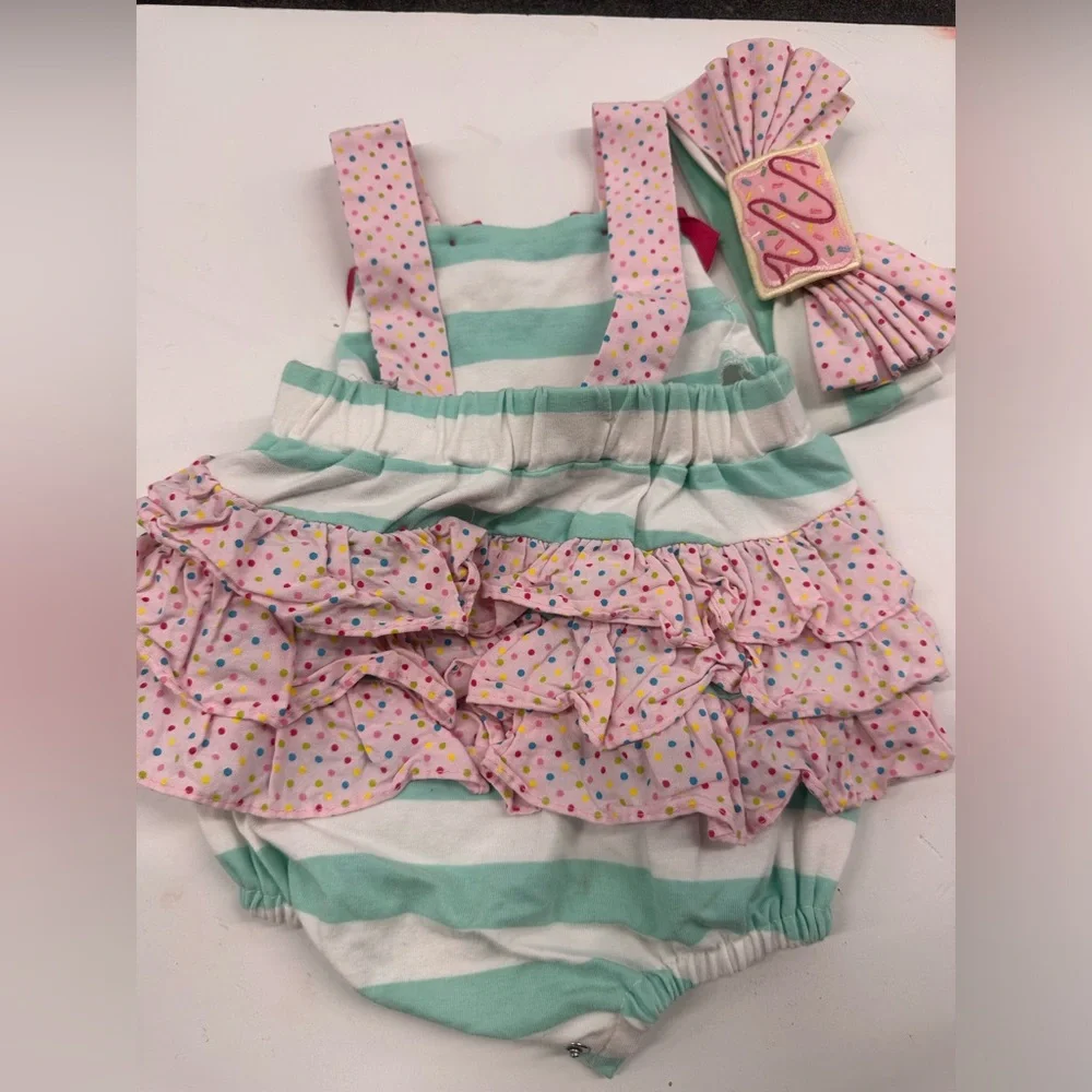 Ricrac & Ruffles Poptart Roper + Headband/Hairclip